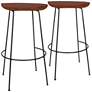 2_Diya 30 1/4" Chestnut Wood Bar Stool