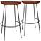 Diya 30 1/4" Chestnut Wood Bar Stool
