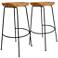 Diya 30 1/4" Natural Wood Bar Stool