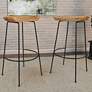 Diya 30 1/4" Natural Wood Bar Stool
