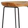 Diya 30 1/4" Natural Wood Bar Stool