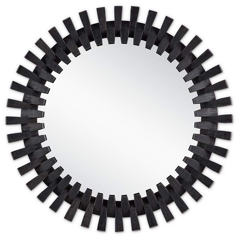 Image 1 Diza Round Black Mirror