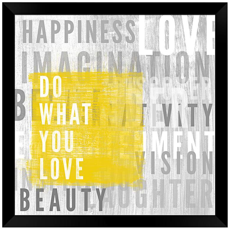 Image 1 Do What You Love 20 3/4 inch Square Wall Art