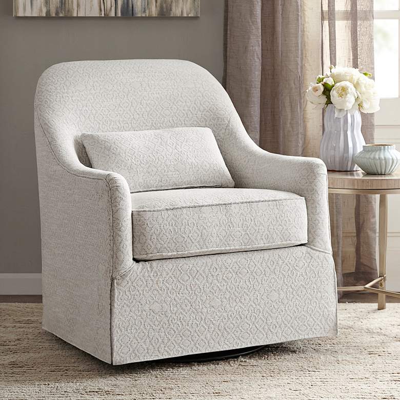 Image 1 Doane Ivory Fabric Glider Chair
