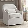 Doane Ivory Fabric Glider Chair