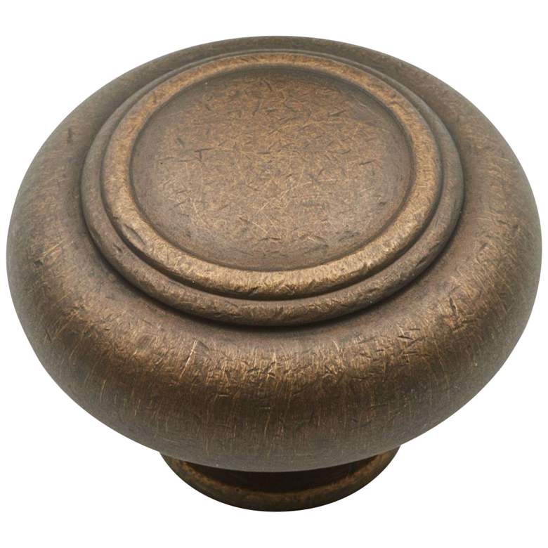 Image 1 Dobbler Antique English 1 1/2"W Double Ringed Cabinet Knob