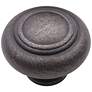 Dobbler Distressed Nickel 1 1/2"W Double Ringed Cabinet Knob