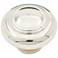 Dobbler Polished Nickel 1 1/2"W Double Ringed Cabinet Knob