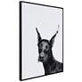 7_Doberman 24" High Rectangular Framed Glass Wall Art more views