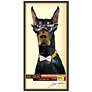 2_Doberman Pinscher 48" High Collage Framed Wall Art