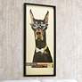 1_Doberman Pinscher 48" High Collage Framed Wall Art