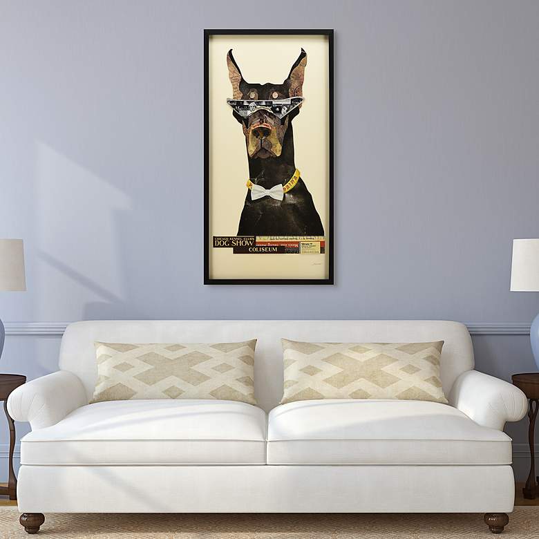 Image 5 Doberman Pinscher 48" High Collage Framed Wall Art more views