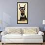 5_Doberman Pinscher 48" High Collage Framed Wall Art more views