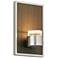 Dobson 7"H Brown Chestnut and Satin Nickel LED Wall Sconce