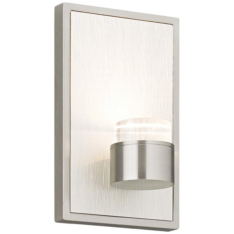 Image 1 Dobson 7 inchH Satin Nickel LED Wall Sconce