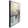 3_Dock City 40"W x 30"H Hand Embellished Framed Canvas Wall Art more views