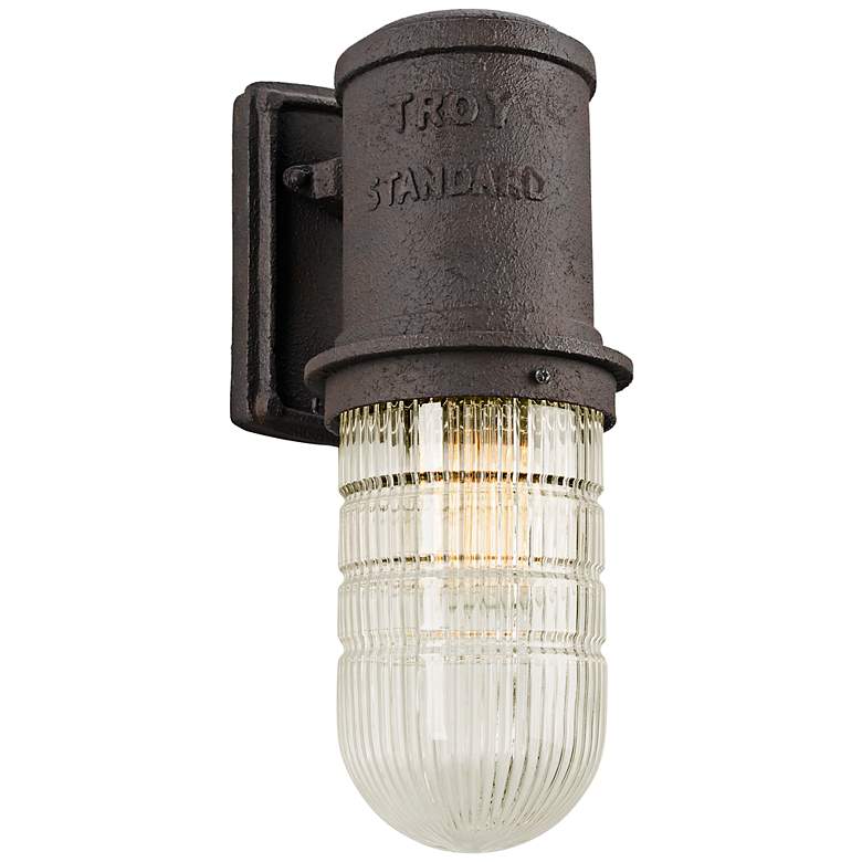 Image 1 Dock Street 13 3/4" High Rust Aluminum Outdoor Wall Light