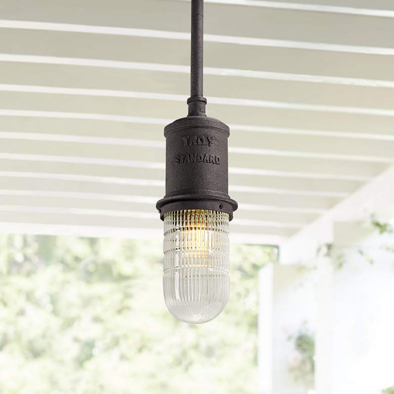 Image 1 Dock Street 14 3/4"H Centennial Rust Outdoor Hanging Light