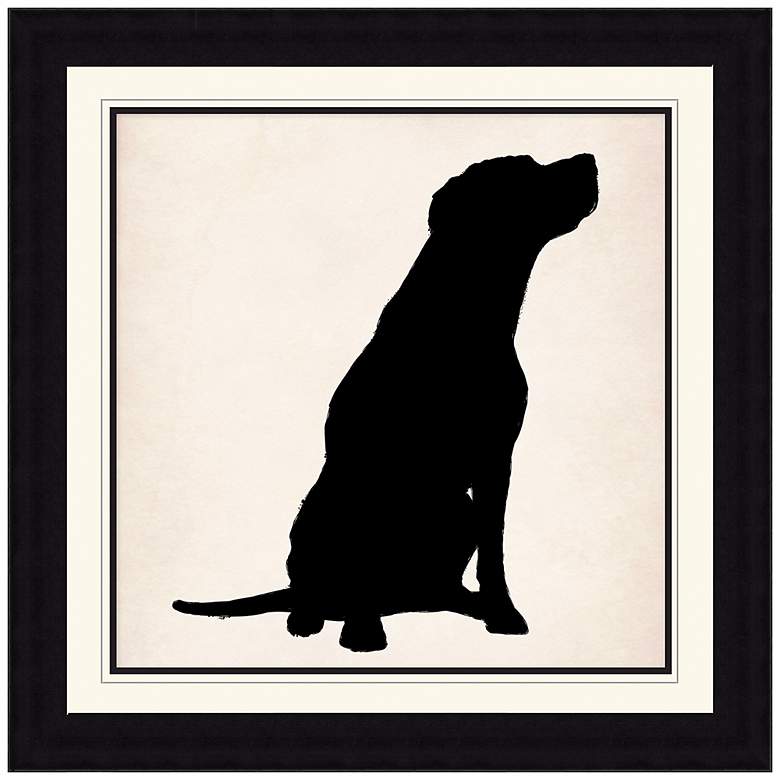 Image 1 Dog Silhouette 29 inch Square Animal Wall Art
