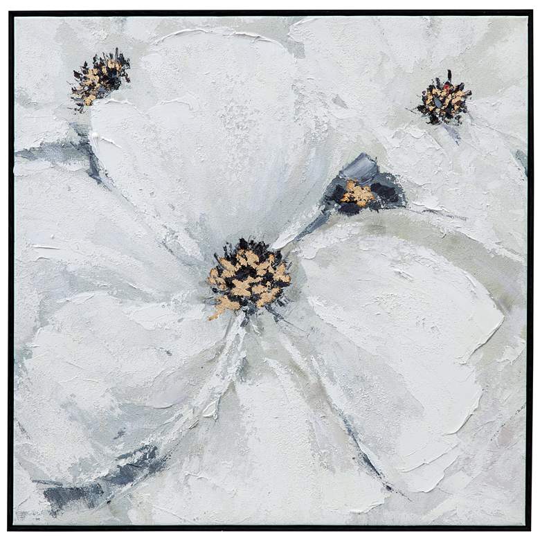 Image 1 Dogwood 40" x 40" White Framed Canvas