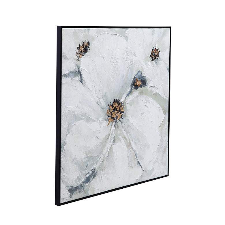 Image 2 Dogwood 40" x 40" White Framed Canvas more views