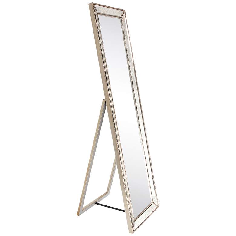 Image 3 Dola Champagne Bead 18" x 64" Rectangular Cheval Mirror