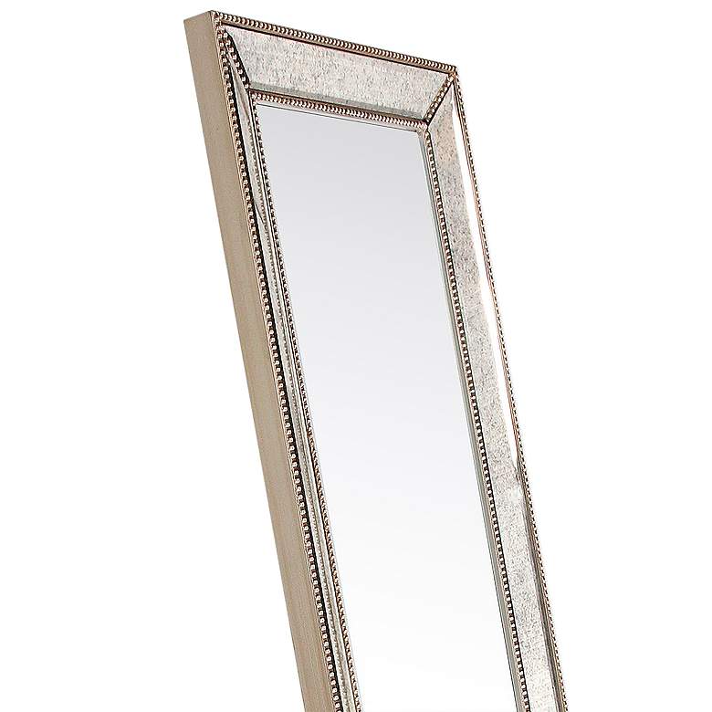 Image 4 Dola Champagne Bead 18 inch x 64 inch Rectangular Cheval Mirror more views