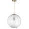 Dolan 15" Wide Brass Metal Clear Glass Pendant Light