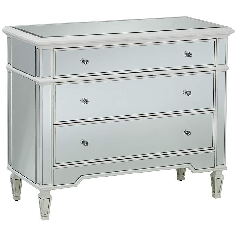 Image 1 Dolce 3-Drawer Mirrored Accent Chest