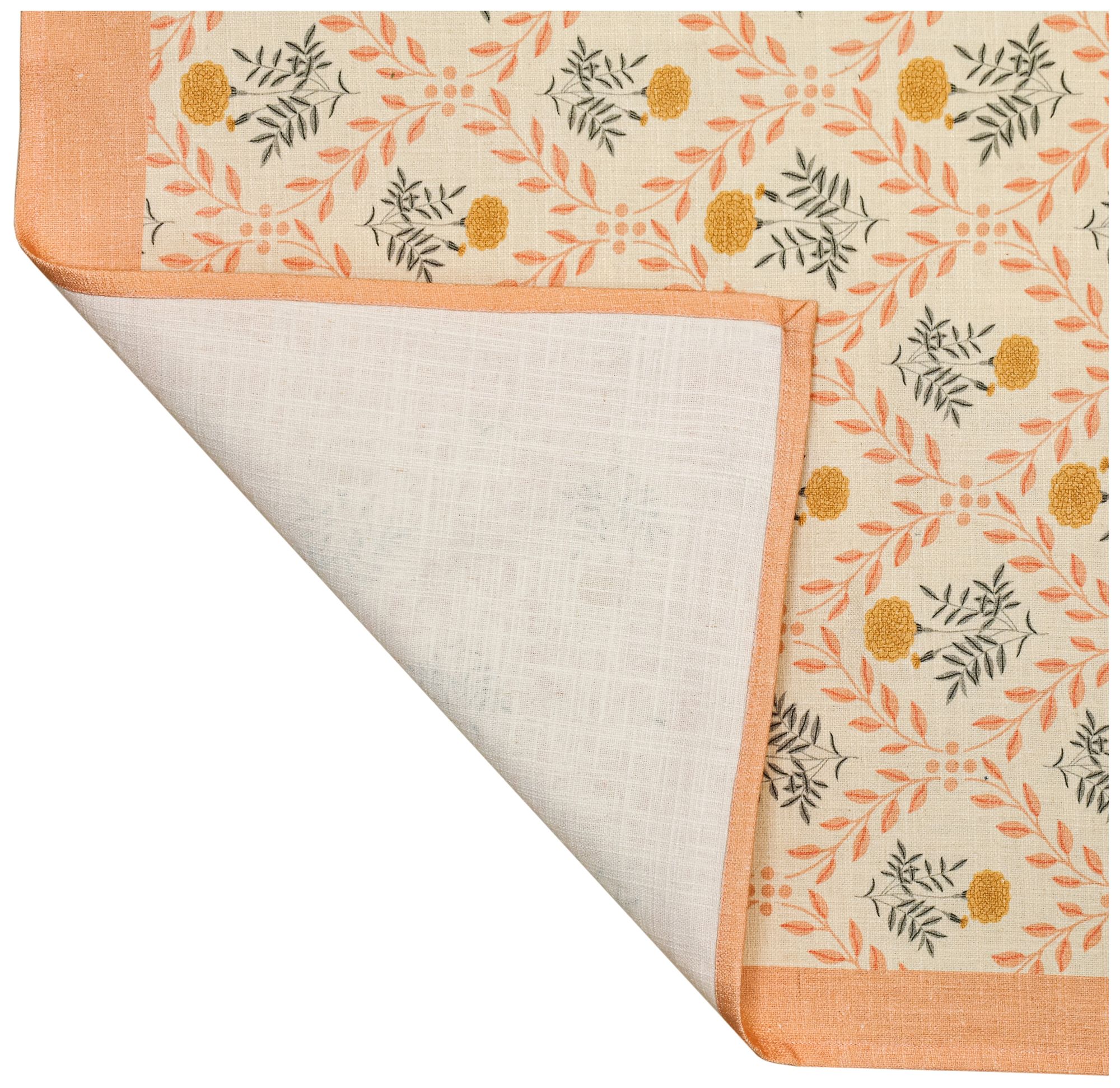 Image 4 Dolce Blush Pink Natural Cotton Table Cloth 70x140" more views