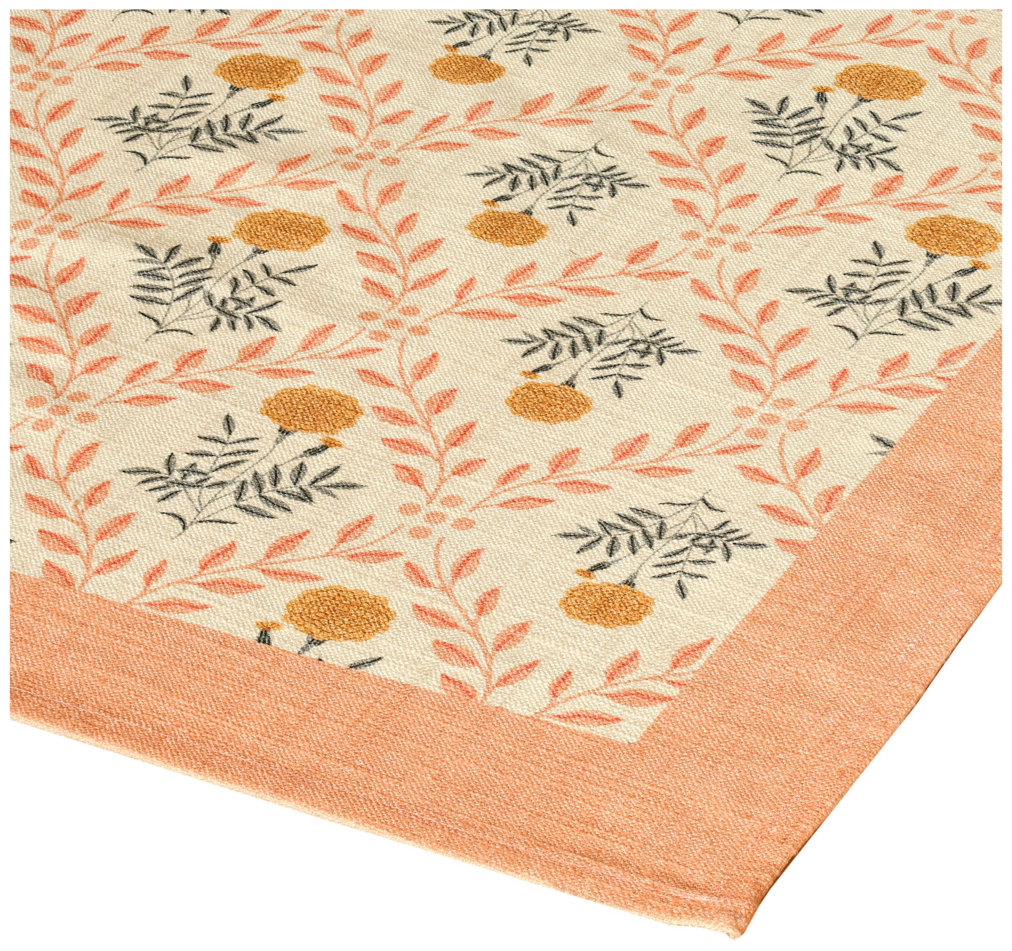 Image 3 Dolce Blush Pink Natural Cotton Table Cloth 70x160" more views