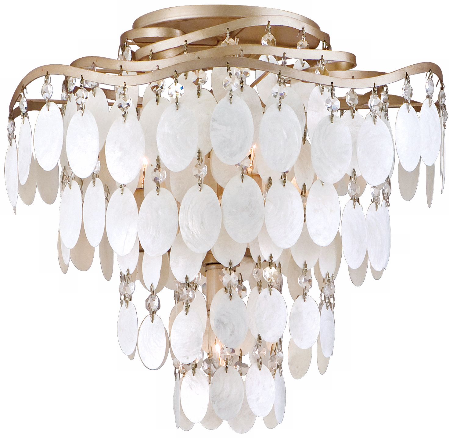 shell semi flush mount