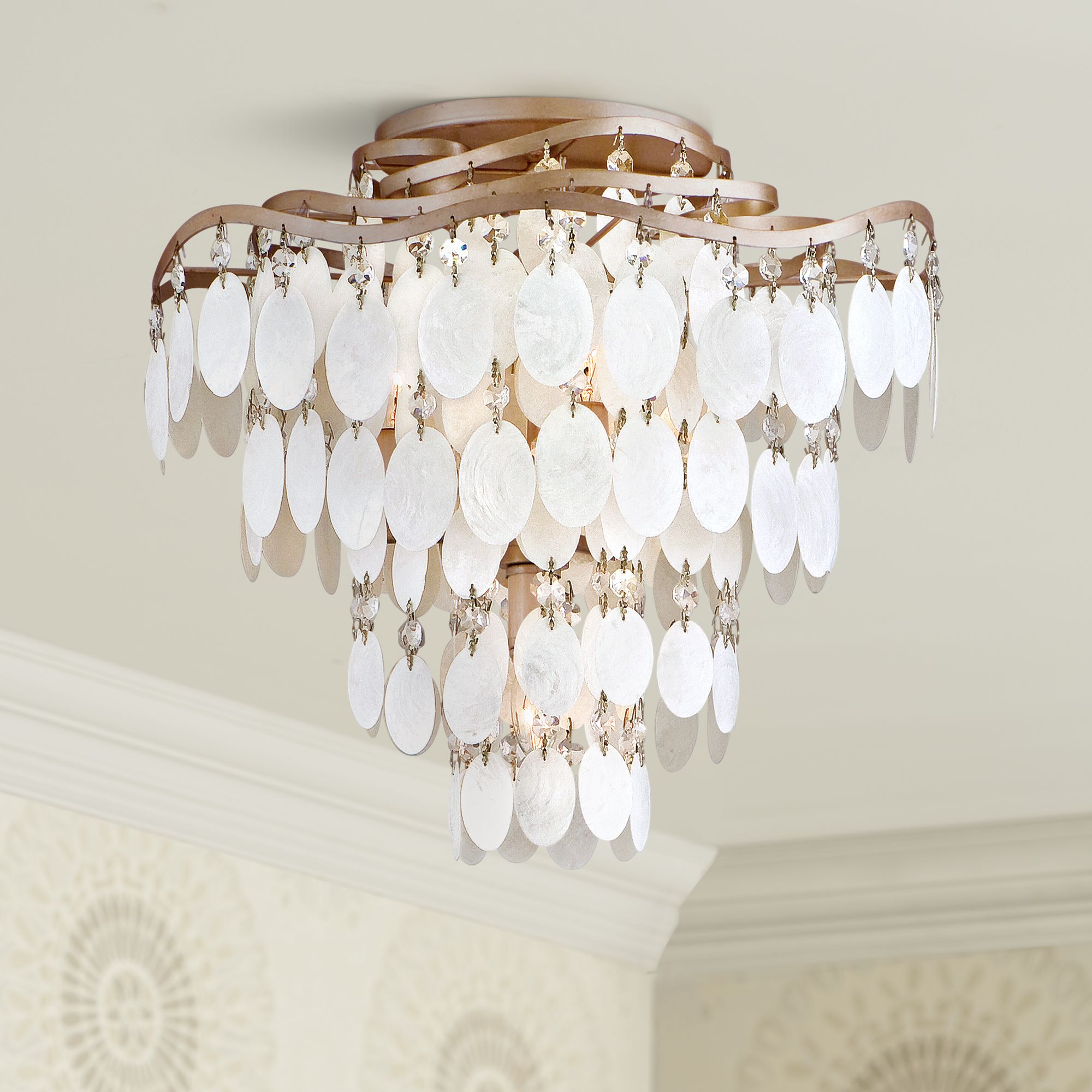 shell semi flush mount