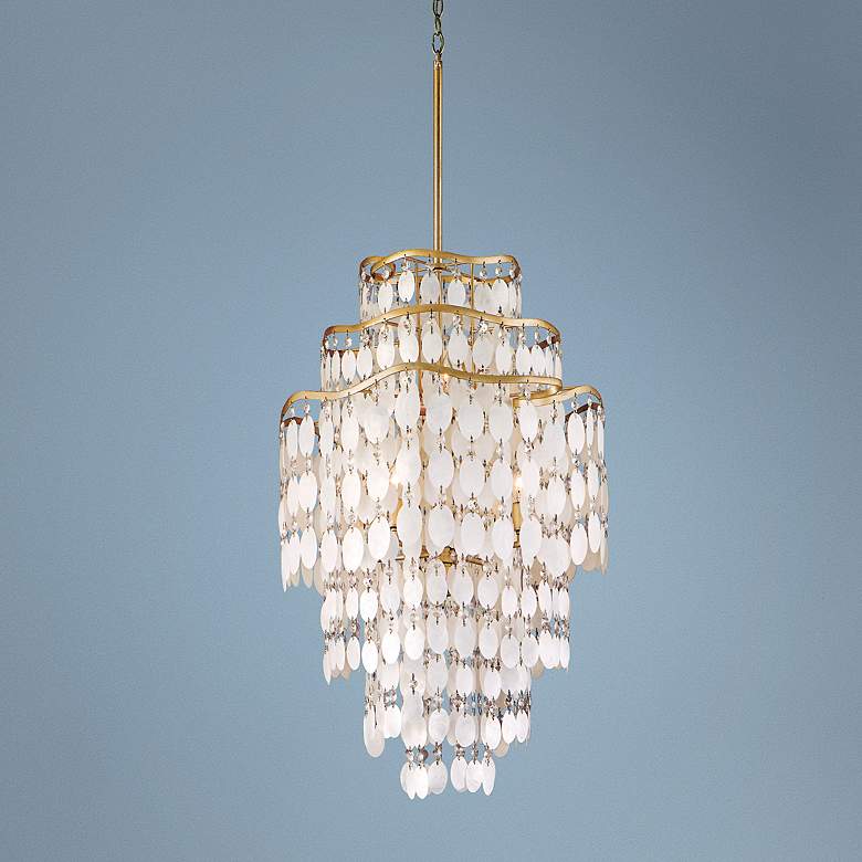 Image 1 Dolce Capiz Shell 20" Wide Pendant Chandelier