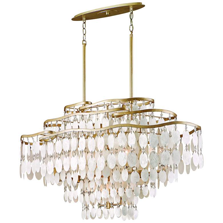 Image 3 Dolce Capiz Shell 42 inch Wide Island Light more views