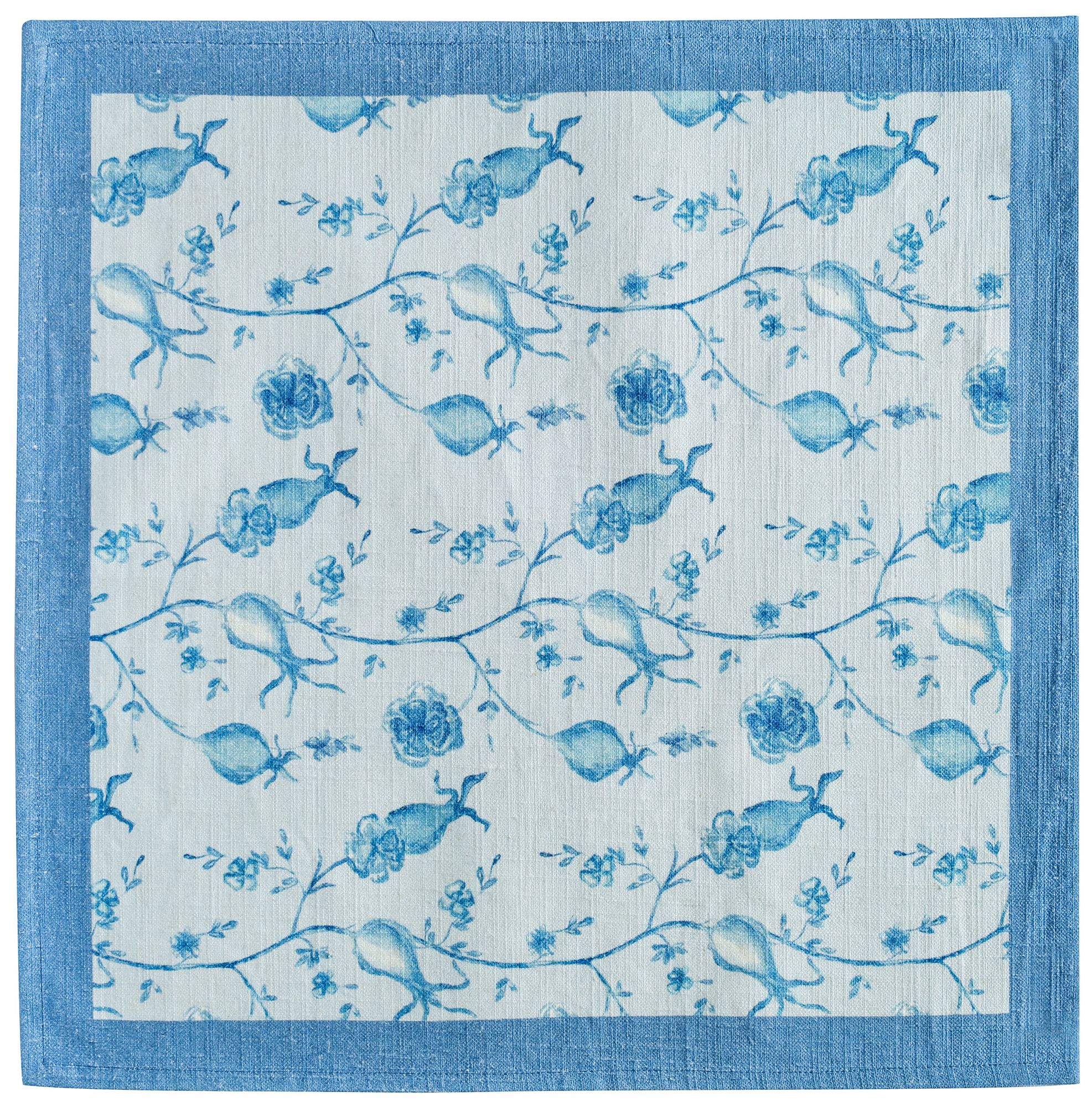 Image 2 Dolce Natural Cotton Napkin (Set of 4) in Baby Blue more views
