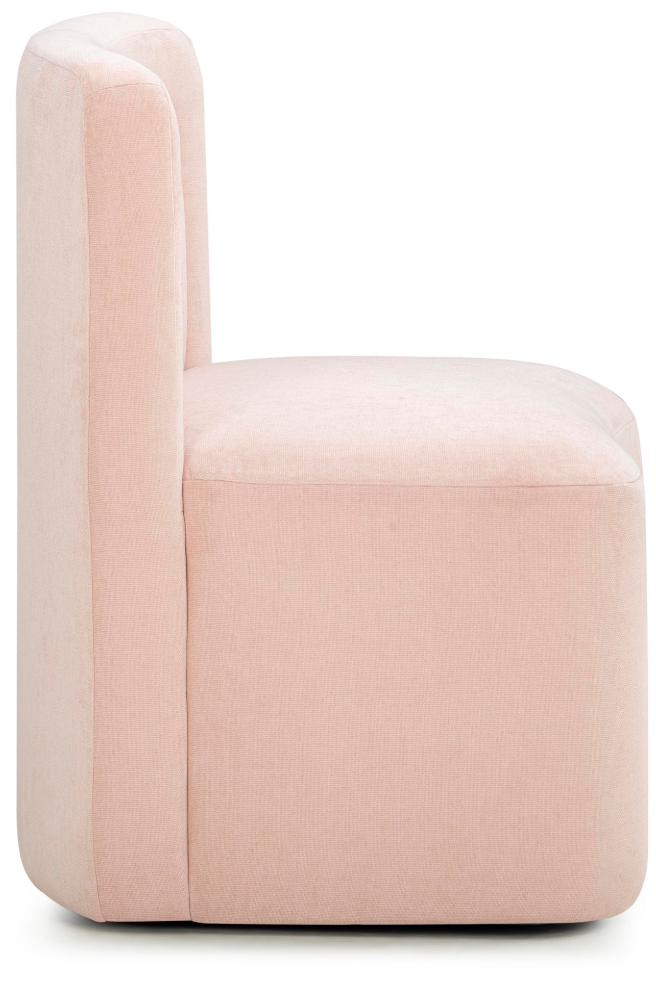 Image 3 Dolce Pink Rolling Desk Chair more views