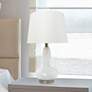 Dollop White Glass Modern Accent Table Lamp