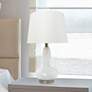 1_Dollop White Glass Modern Accent Table Lamp