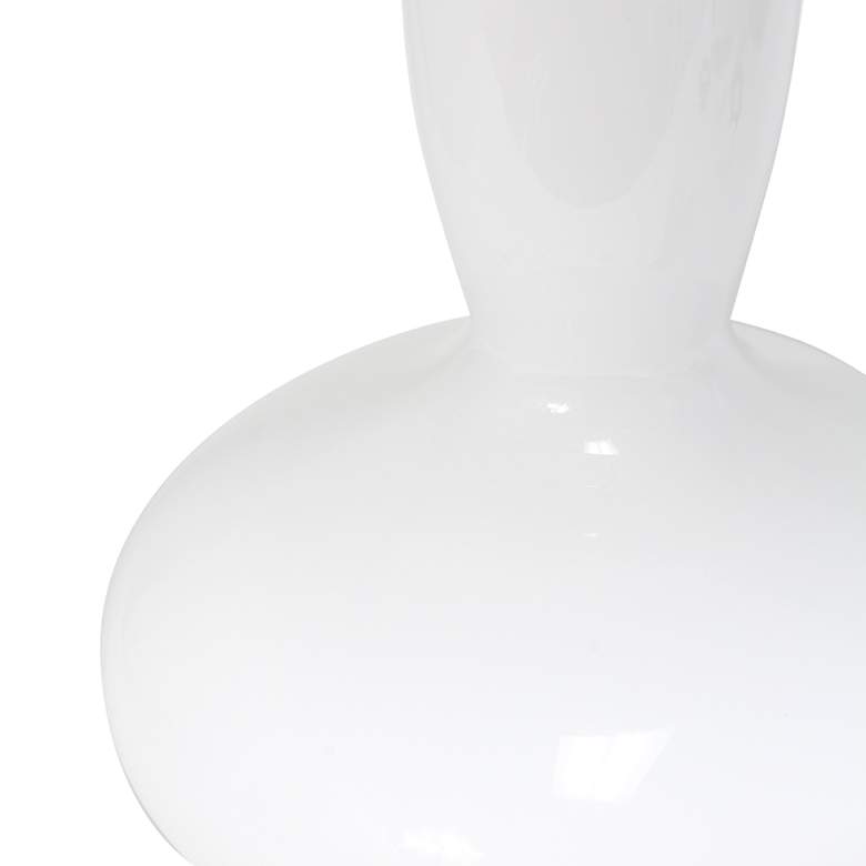 Image 5 Dollop White Glass Modern Accent Table Lamp more views