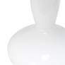 5_Dollop White Glass Modern Accent Table Lamp more views