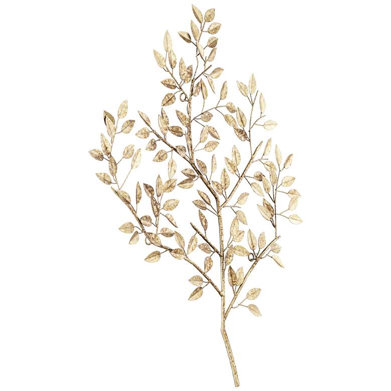 Image 4 Dolma Gold Leaves 36" High Iron Wall Art more views
