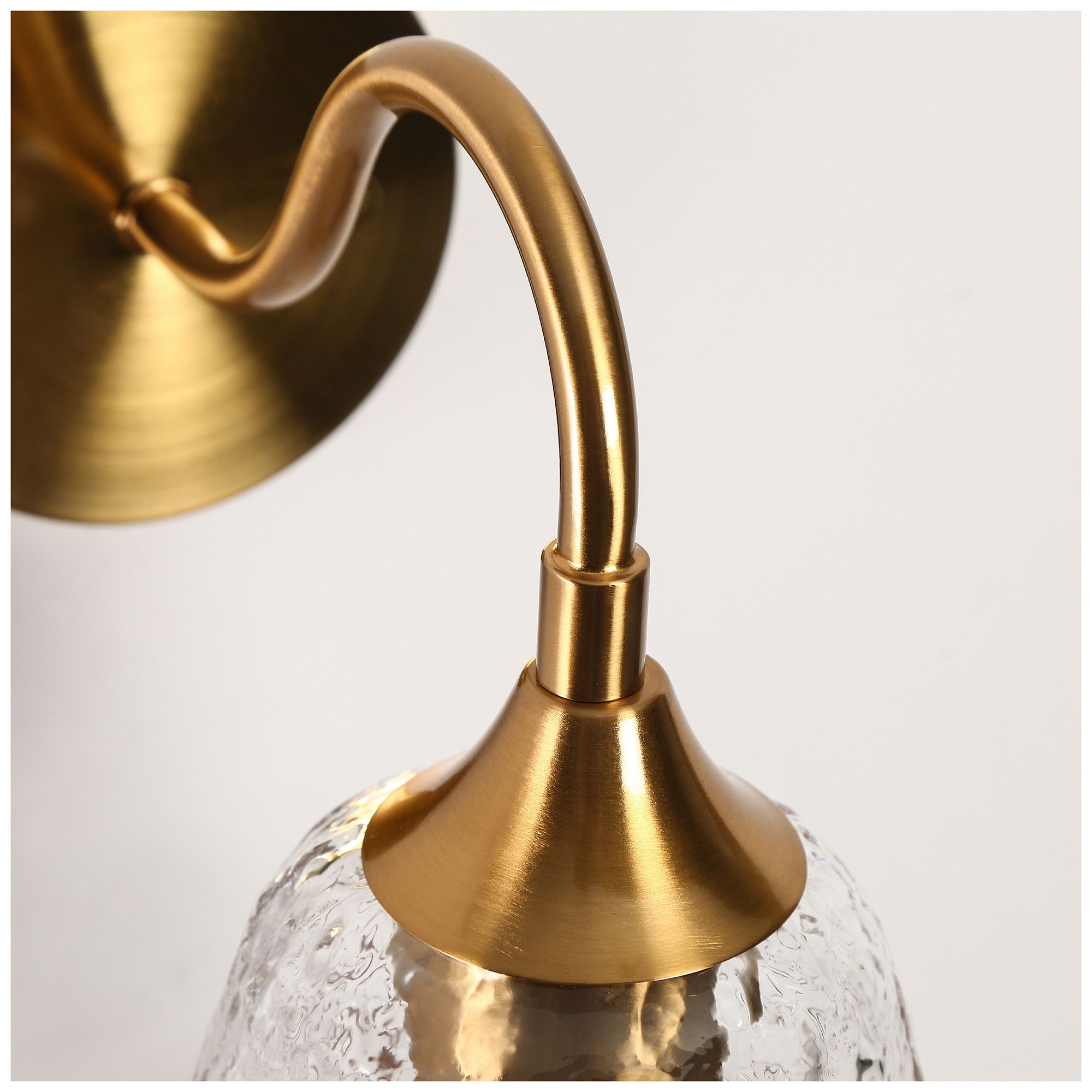 Dolohovstrout 1-Light Gold Glass Wall Sconces - Made to Order