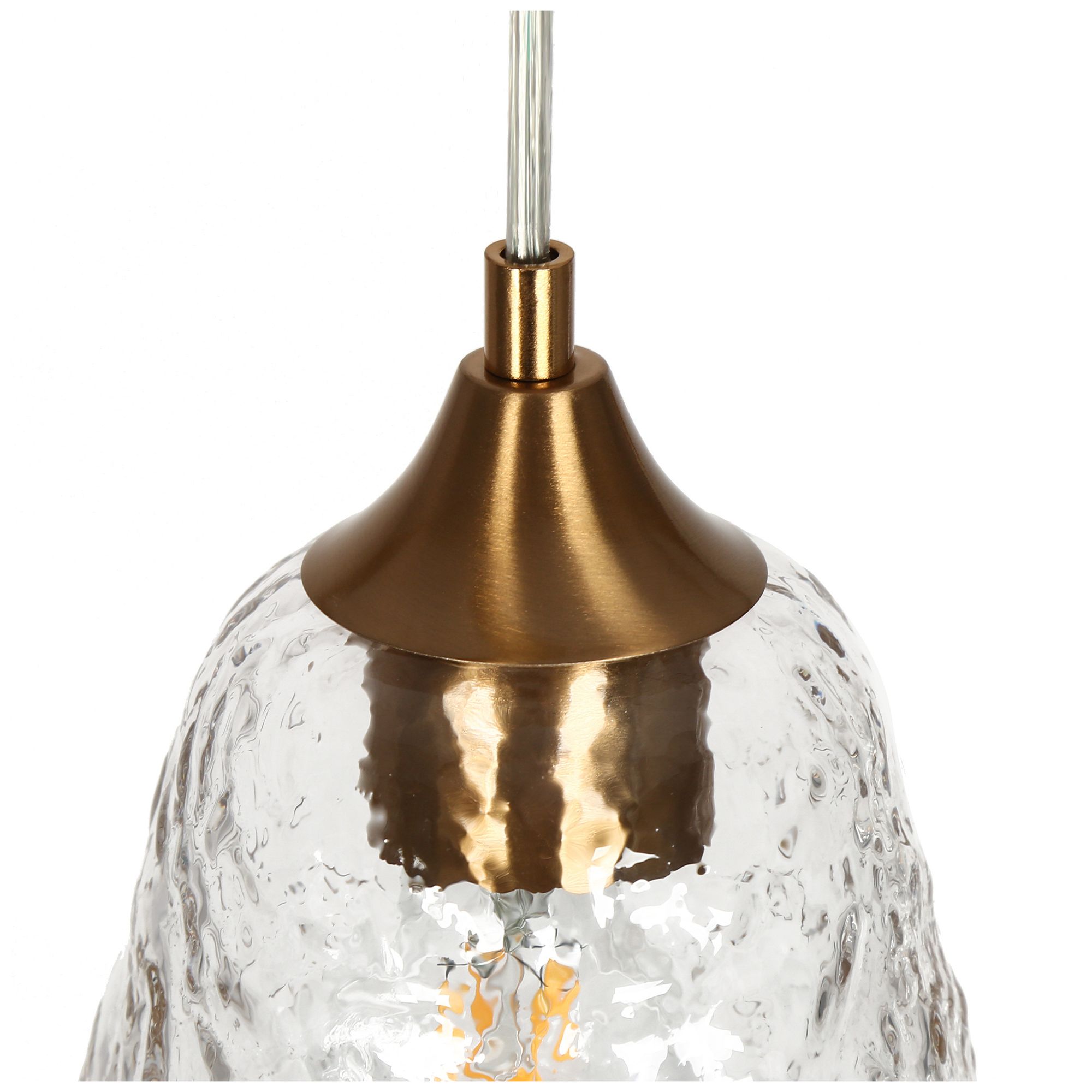 Image 4 Dolohovstrout 3-Light Glass Island Pendant Light more views