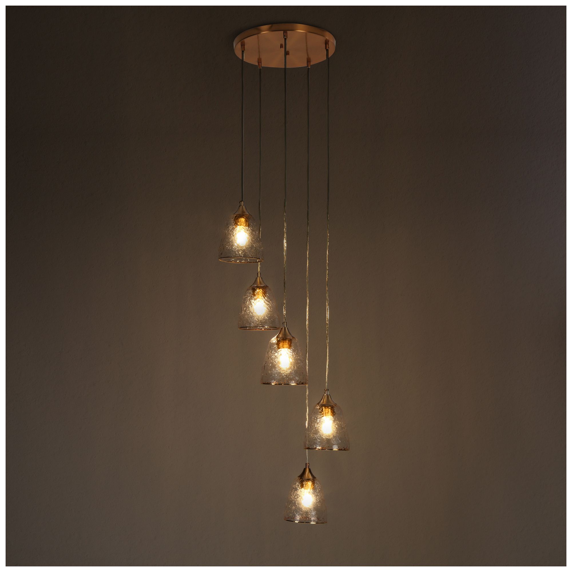 Image 2 Dolohovstrout 5-Light Cluster Glass Island Pendant Light more views