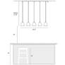 4_Dolohovstrout 5-Light Glass Island Pendant Light more views