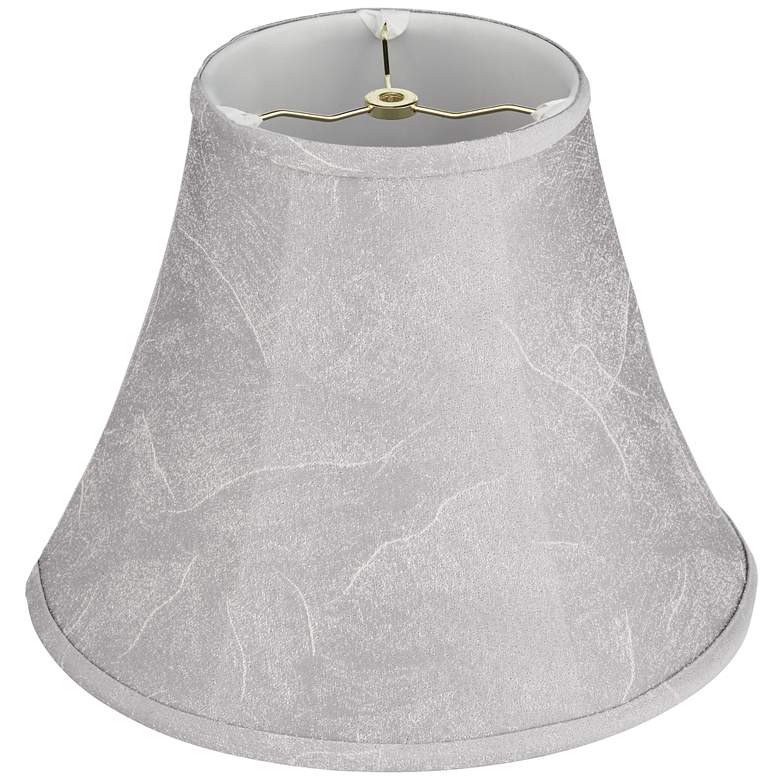 Image 4 Dolomite Gray Softback Bell Lamp Shade 7x14x11 (Washer) more views
