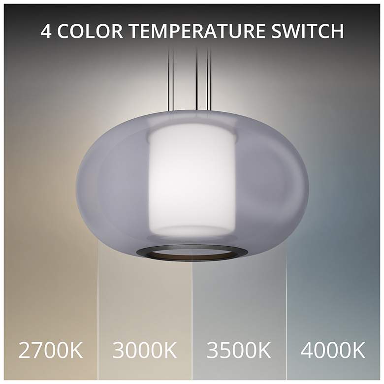 Image 3 Doma 10.75"H x 20"W 1-Light Pendant in Black more views