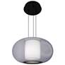 1_Doma 10.75"H x 20"W 1-Light Pendant in Black