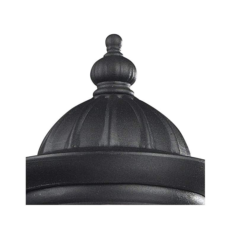 Image 3 Doma 14 inch High Black Metal Outdoor Wall Light more views